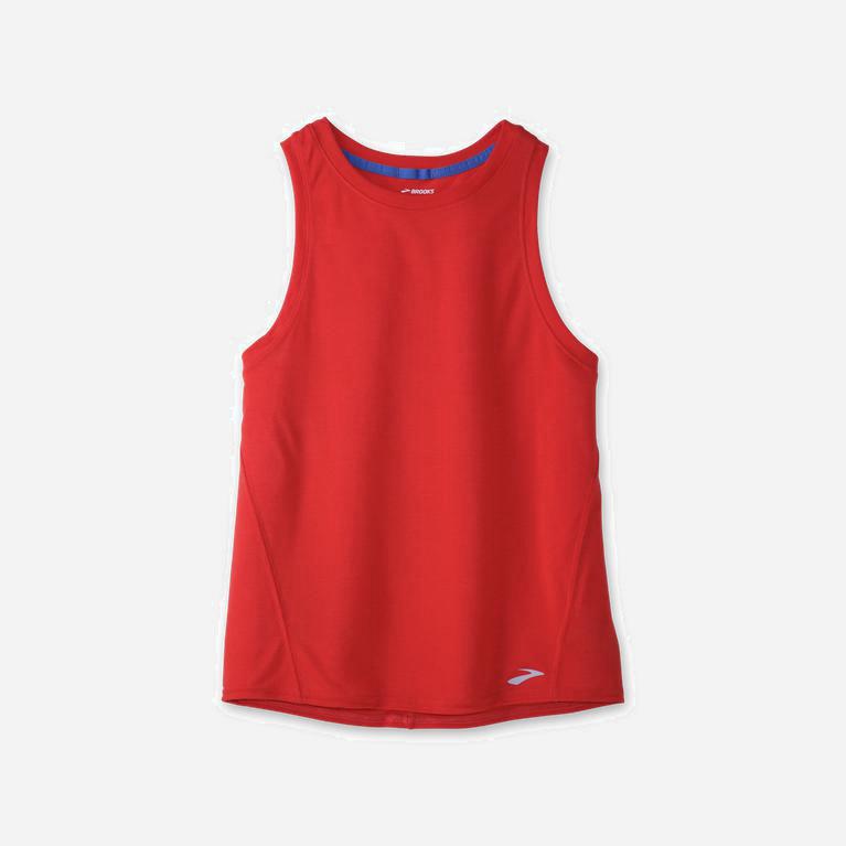 Brooks Distance - Camiseta Sin Mangas Mujer - Rojas (QU2748519)